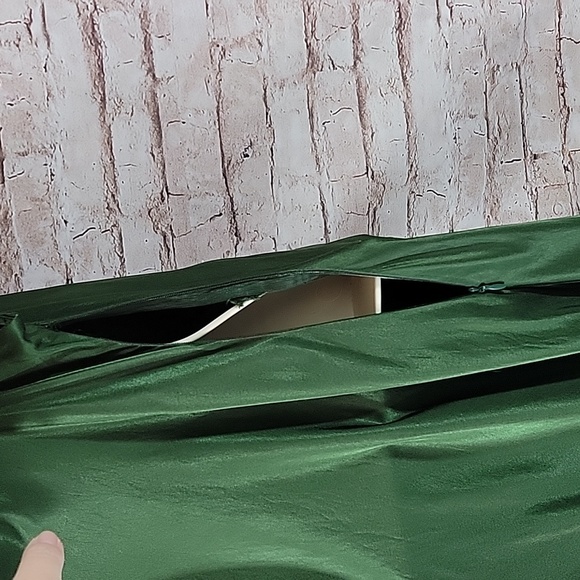 Zara Emerald Green Satin Dress Size XXL - Picture 10 of 13